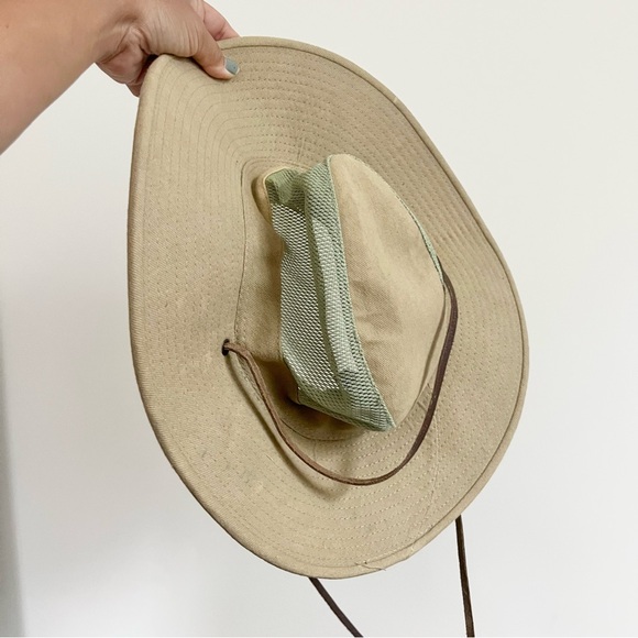Dorfman Pacific Headwear Brushed Twill and Mesh Safari Bucket Hat Unisex Green L - Picture 11 of 11